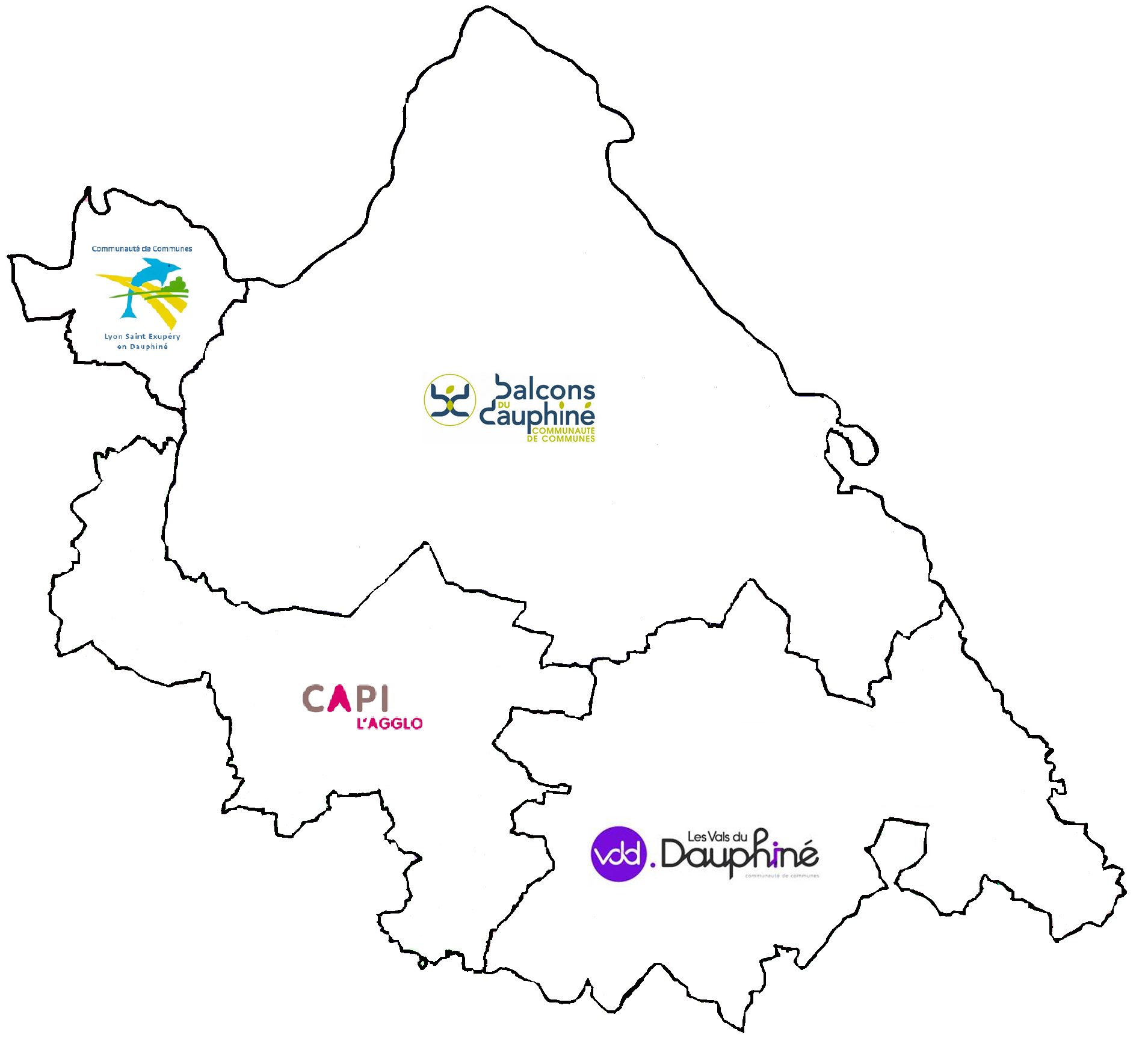 Territoire d'intervention Initiative Nord Isère